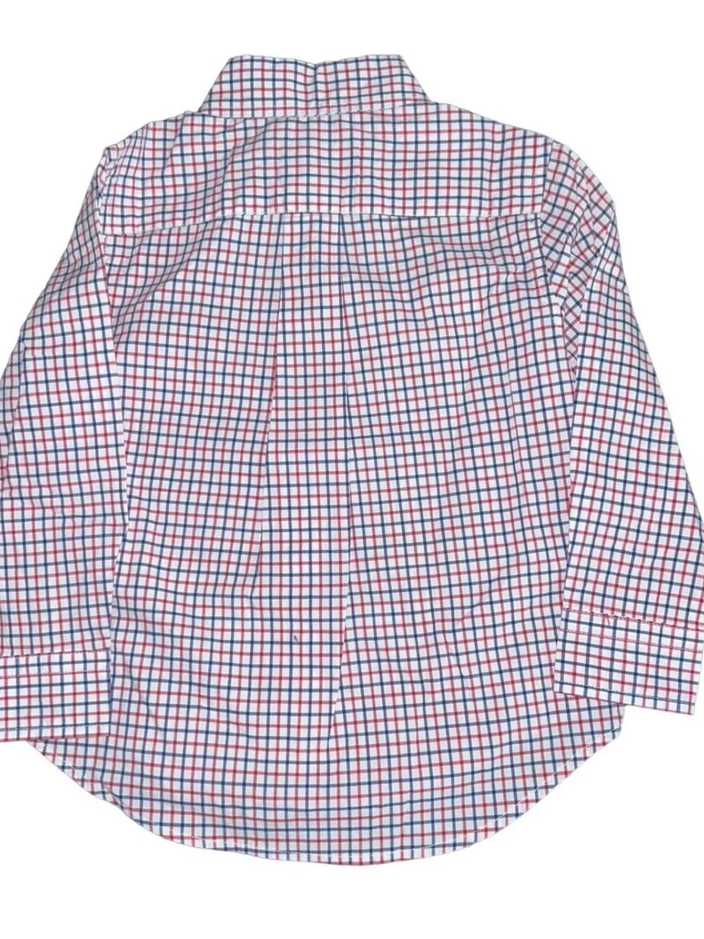 Ralph Lauren boys Pink & Blue Oxford Long Sleeve Button Down Shirt Size 2T